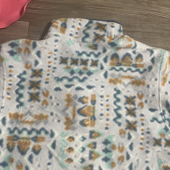 PATAGONIA Kids L/12 Lightweight Synchilla Snap-T Pullover Fleece Wandering Woods - Picture 6 of 11